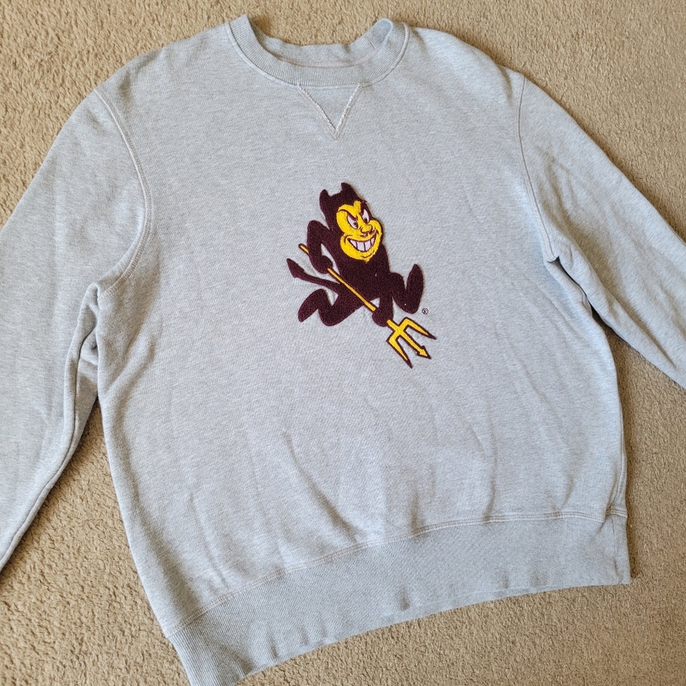 Arizona State Universirtt Sun Devils Sweatshirt NCAA Licensed XL Hilflint - Picture 2 of 9